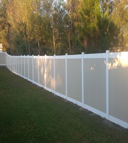 Vinyl fencing